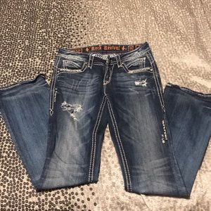 Distressed Rock Revival Jeans